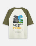 a raglan style premium oversized men's t shirt. STORR