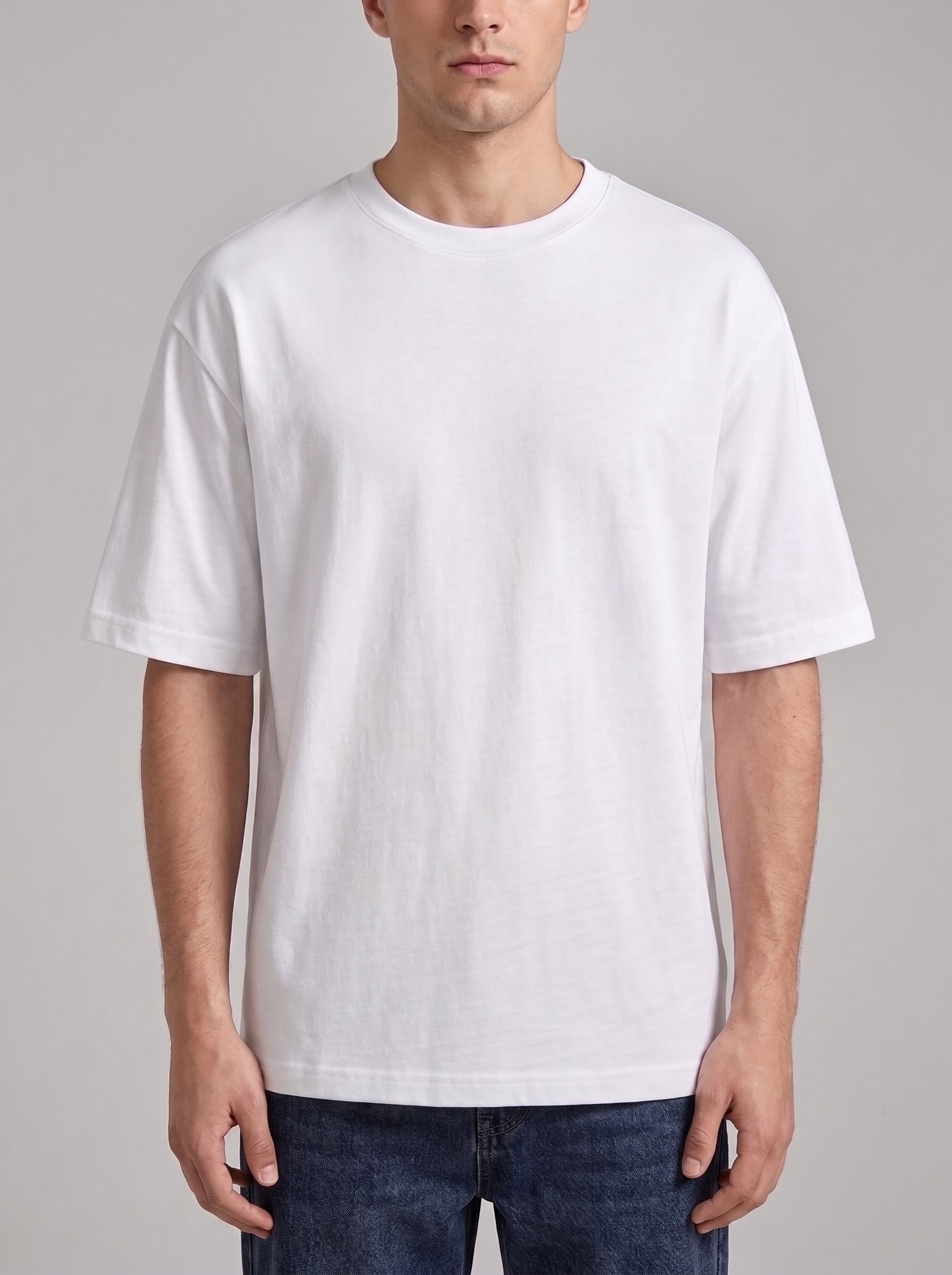 Heavy Fabric Men's T Shirt | Full Back Print | 100% Cotton