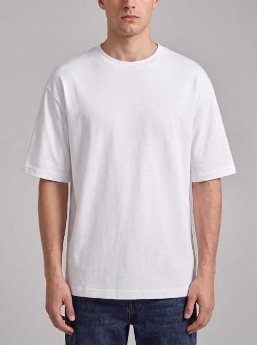 Heavy Fabric Men's T Shirt | Full Back Print | 100% Cotton