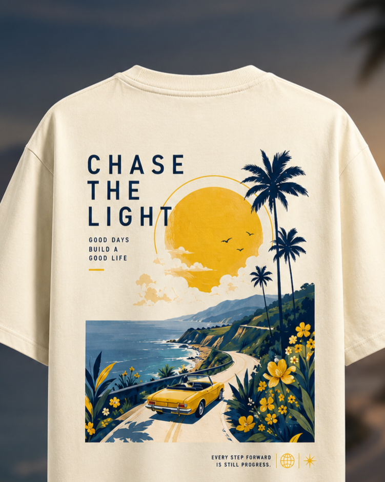 oversized men's t shirt | Backprint